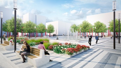 Umgestaltung Güterplatz in Frankfurt